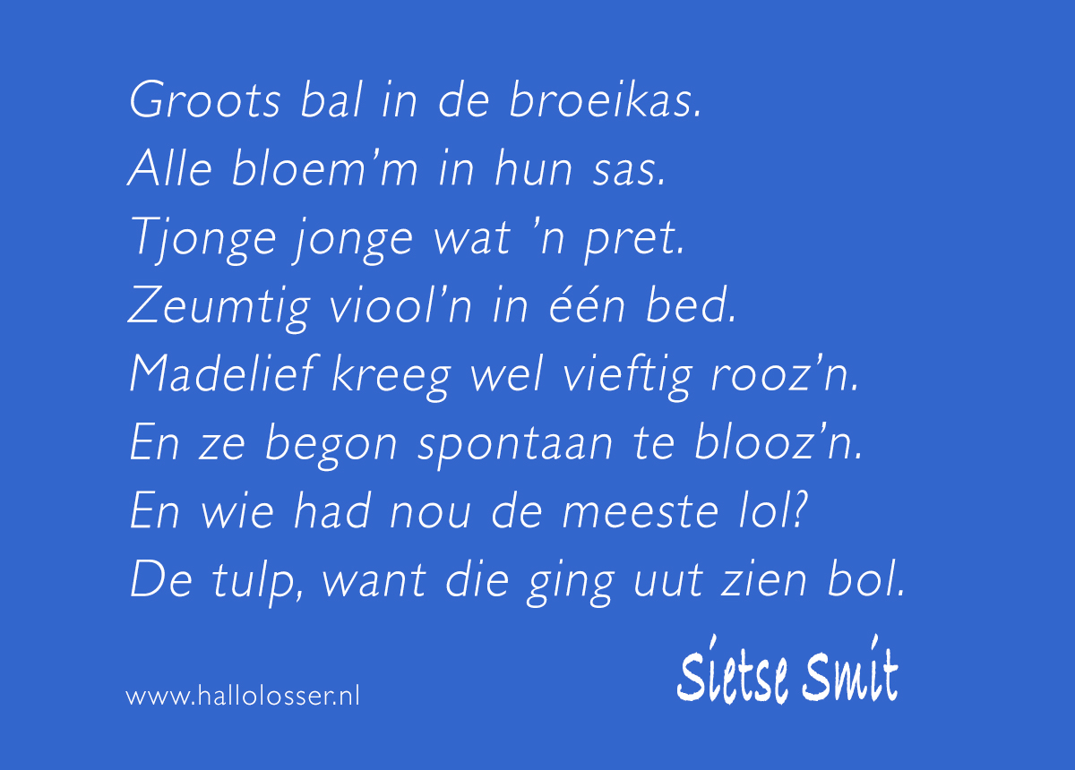 Bal in de Broeikas - gedicht door Sietse Smit